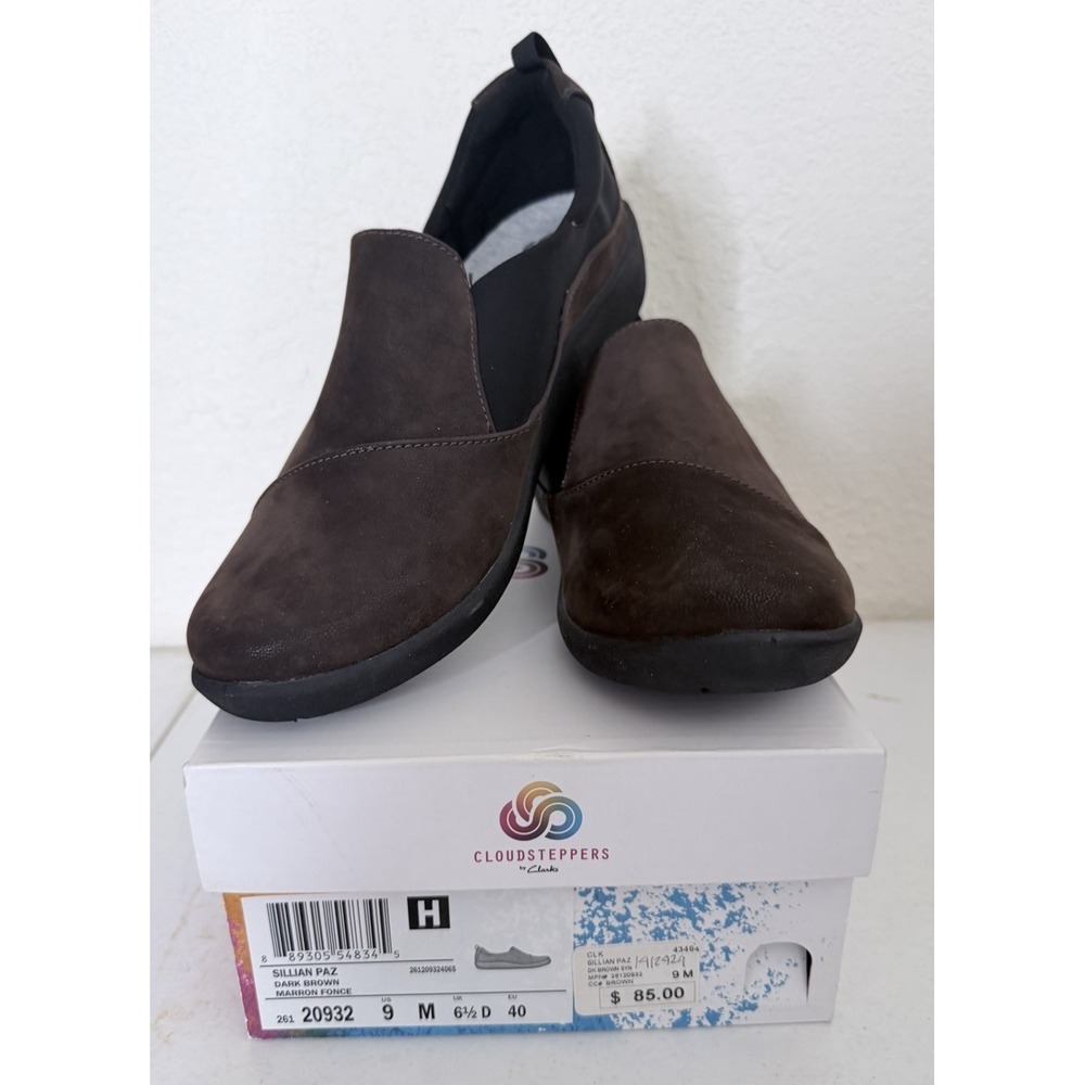 Clarks Cloudsteppers Sillian Paz Women's Size 9 M Brown Slip On Shoes 26120932